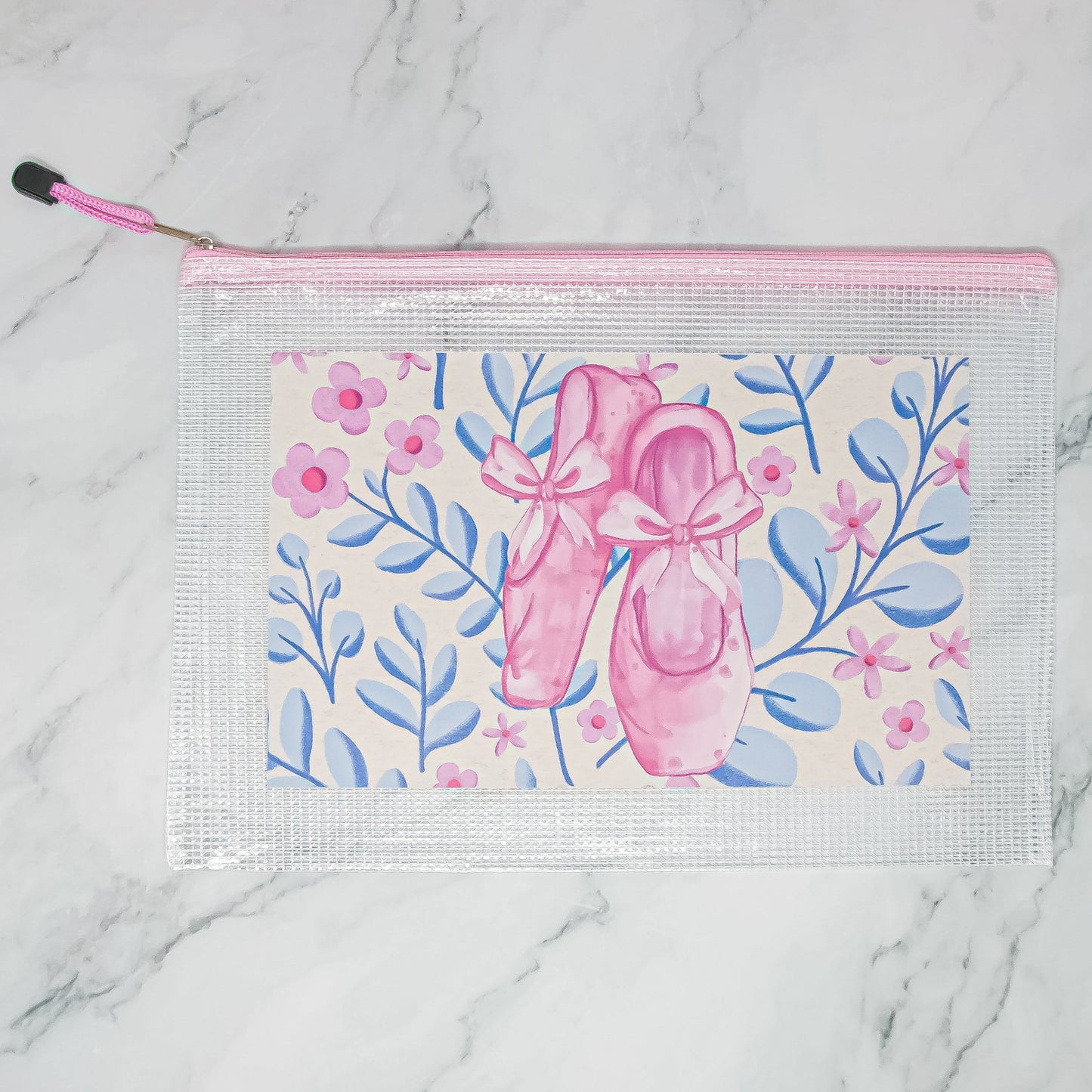 Tiny Dancer Ballerina Extra Large Clear Organizer Pouch