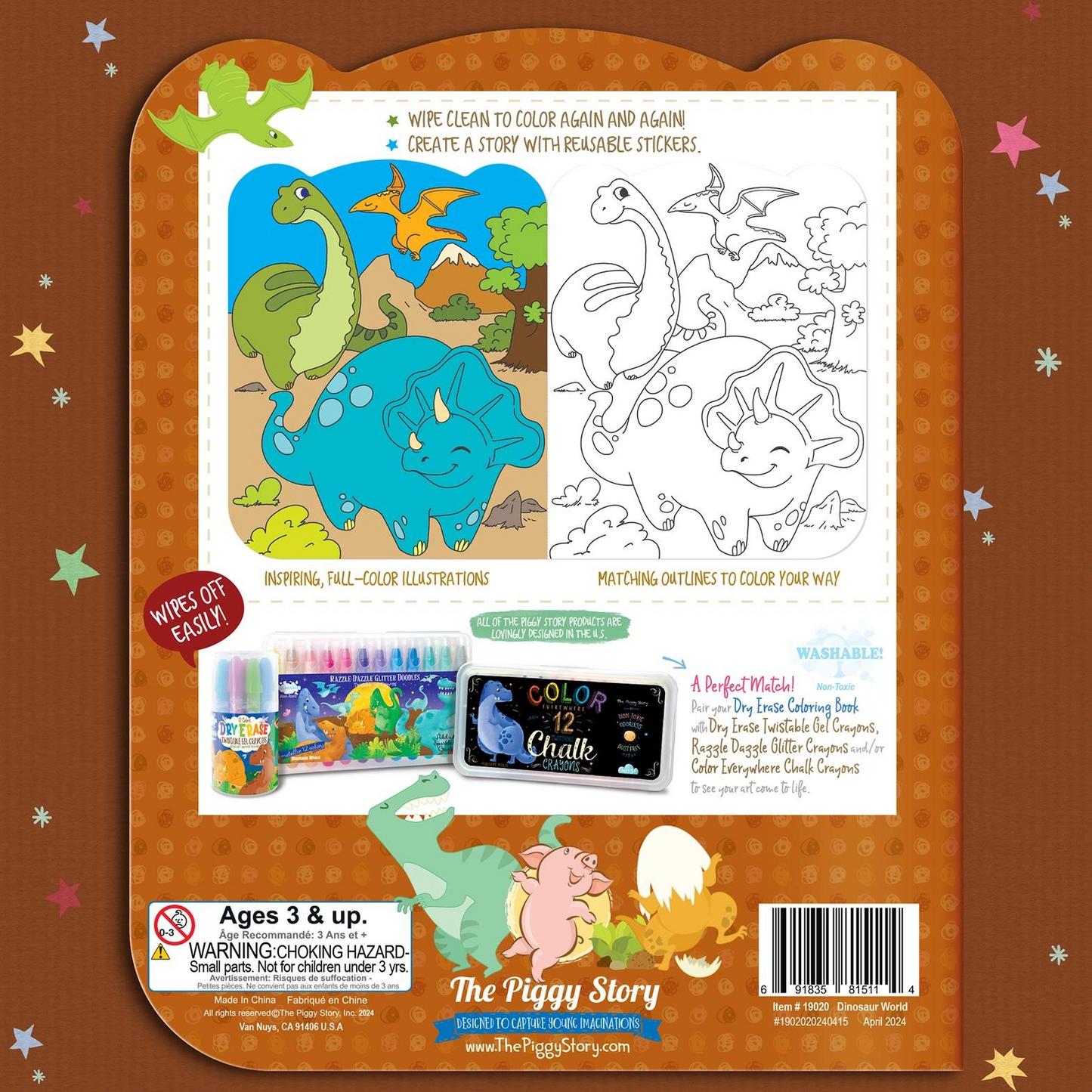 Personalized Gift Set: Dinosaur Edition