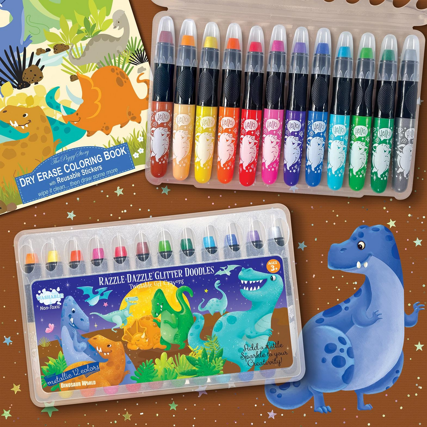 Personalized Gift Set: Dinosaur Edition
