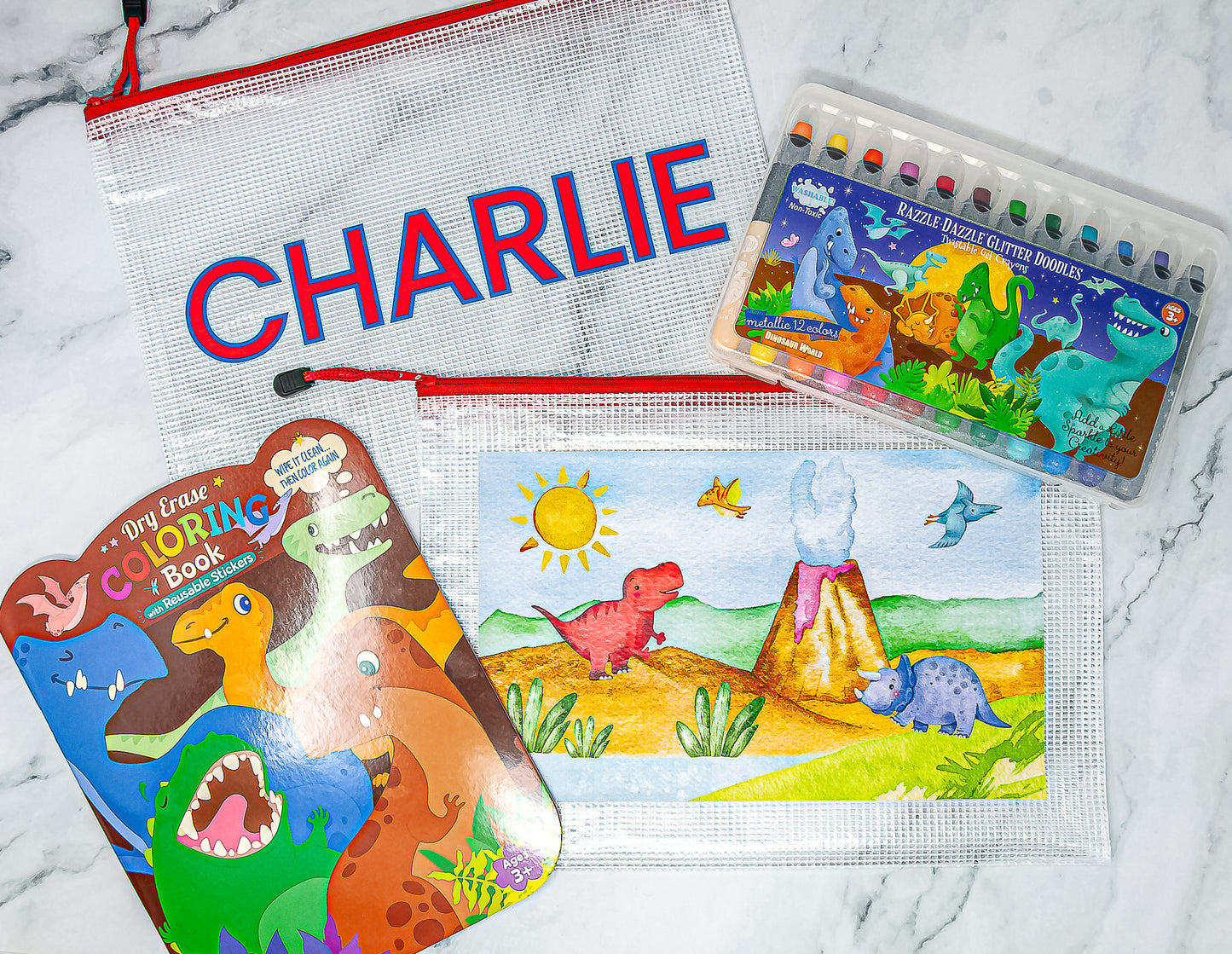 Personalized Gift Set: Dinosaur Edition