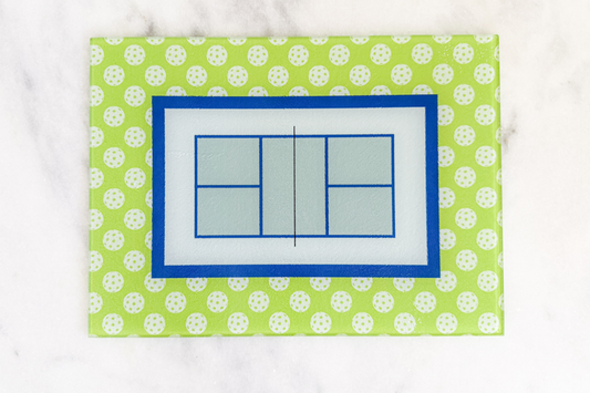 No Volleys in the Kitchen (Pickleball Cutting + Serving Board)