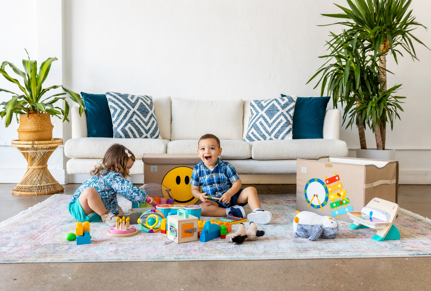 Magical Musical Appliquéd, Collapsible Toy Box and Storage Box (Personalization Options)
