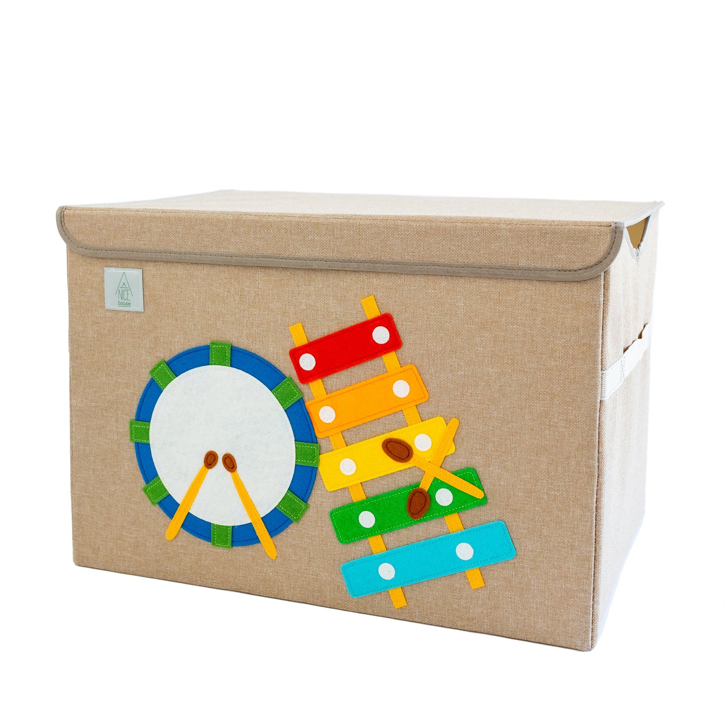 Magical Musical Appliquéd, Collapsible Toy Box and Storage Box (Personalization Options)