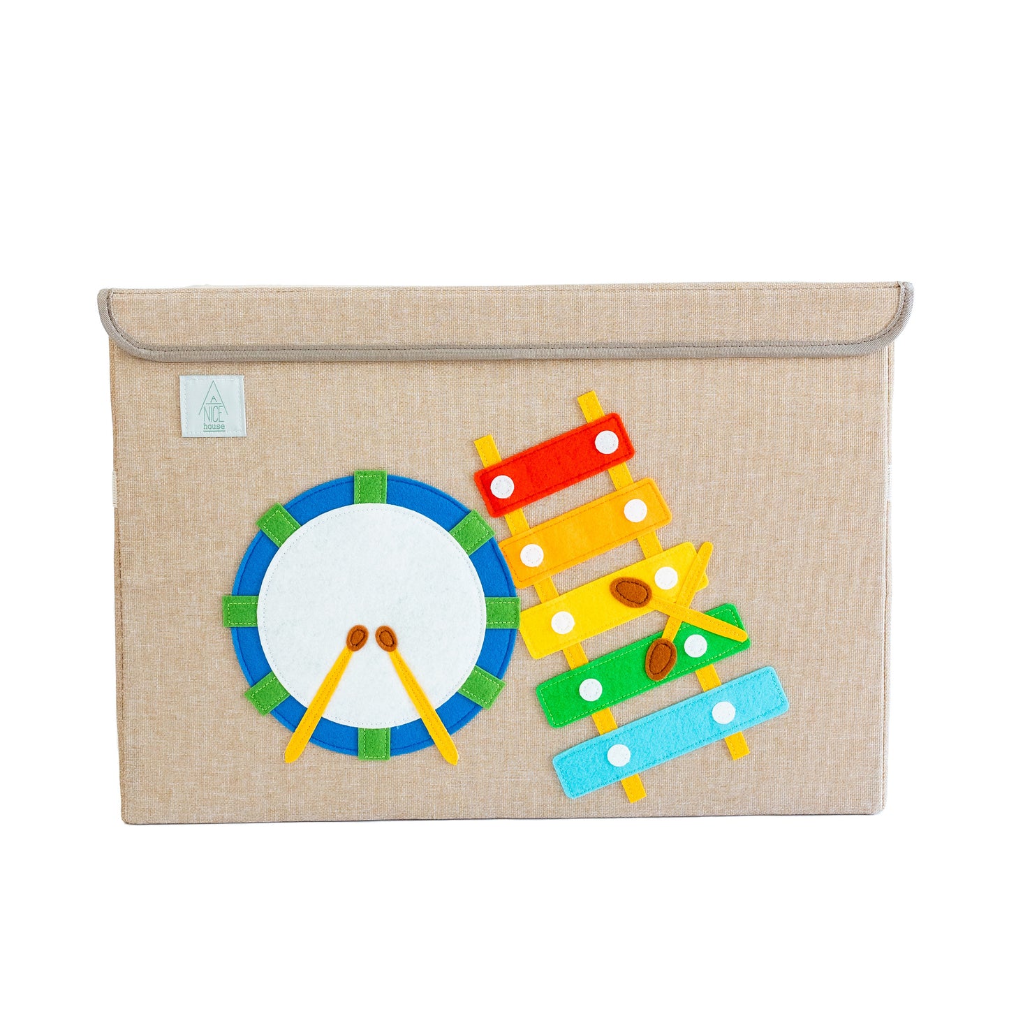 Magical Musical Appliquéd, Collapsible Toy Box and Storage Box (Personalization Options)