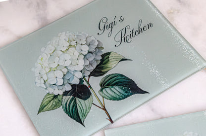 Sage Hydrangea (Personalized Cutting + Serving Board)