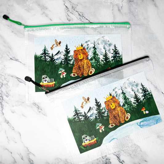 A Beary Nice Day Indeed Clear Organizer Bag