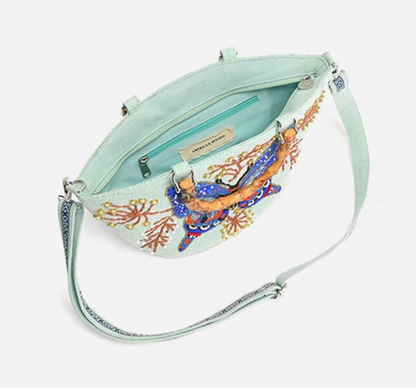 Periwinkle Blue Butterfly Mini Tote