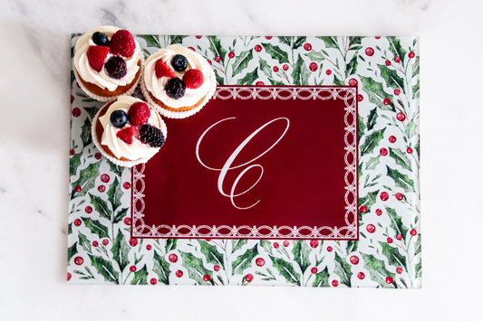 All is Calm, All is Bright (Personalized Cutting + Serving Board)