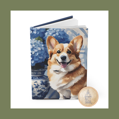 Corgi and Chinoiserie Notebook