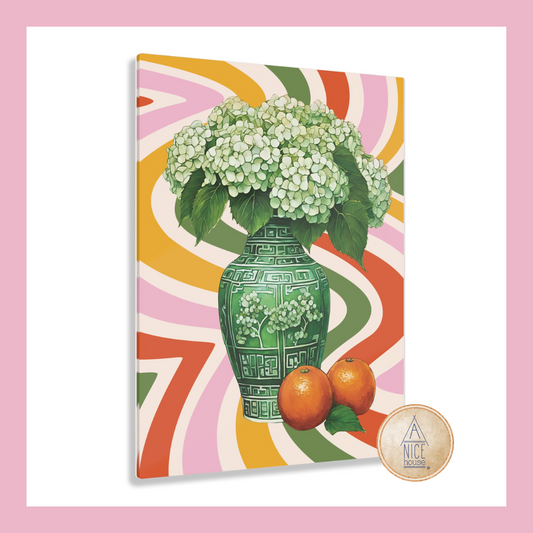 Eclectic Tradition Hydrangea Print- Colorful Wall Art