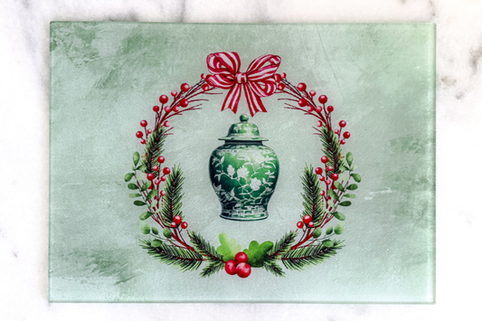 Ginger Jar Christmas Wreath (Cutting + Serving Board)