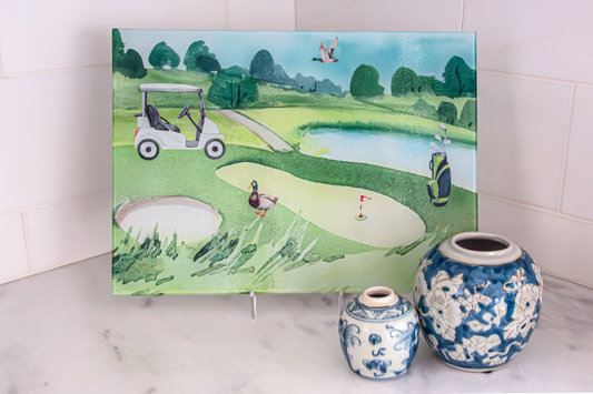 Day on the Green Golf Scene (Cutting + Serving Board)