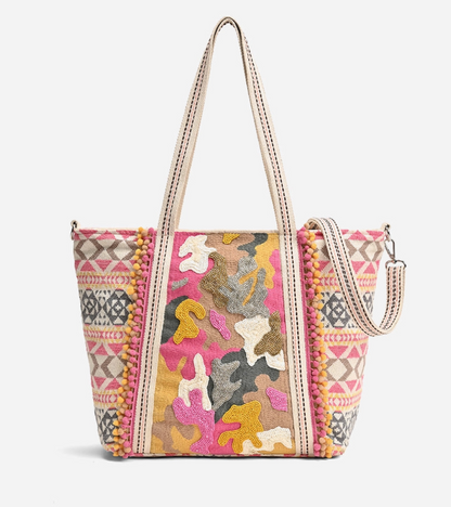 Large Pink Camo Tote