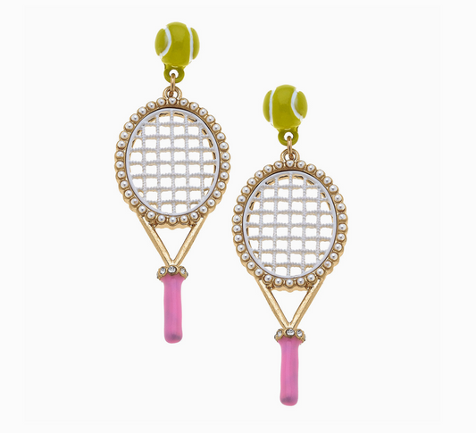 Tennis Racquet Earrings