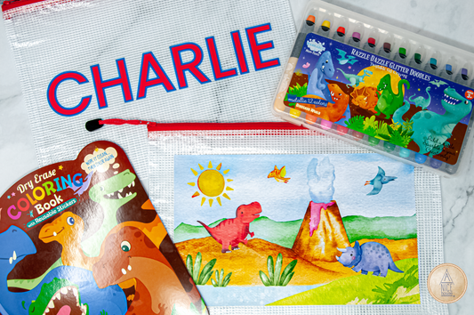 Personalized Gift Set: Dinosaur Edition