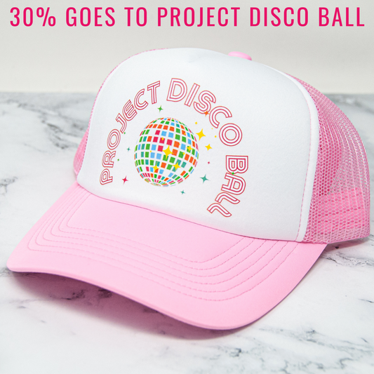 Project Disco Ball Trucker Hat (Pink)