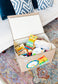 Magical Musical Appliquéd + Embroidered Collapsible Toy Box and Storage Box